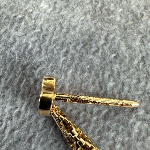 Gucci Diamantissima 18K Yellow Gold Drop Earrings - Picture 6 of 6